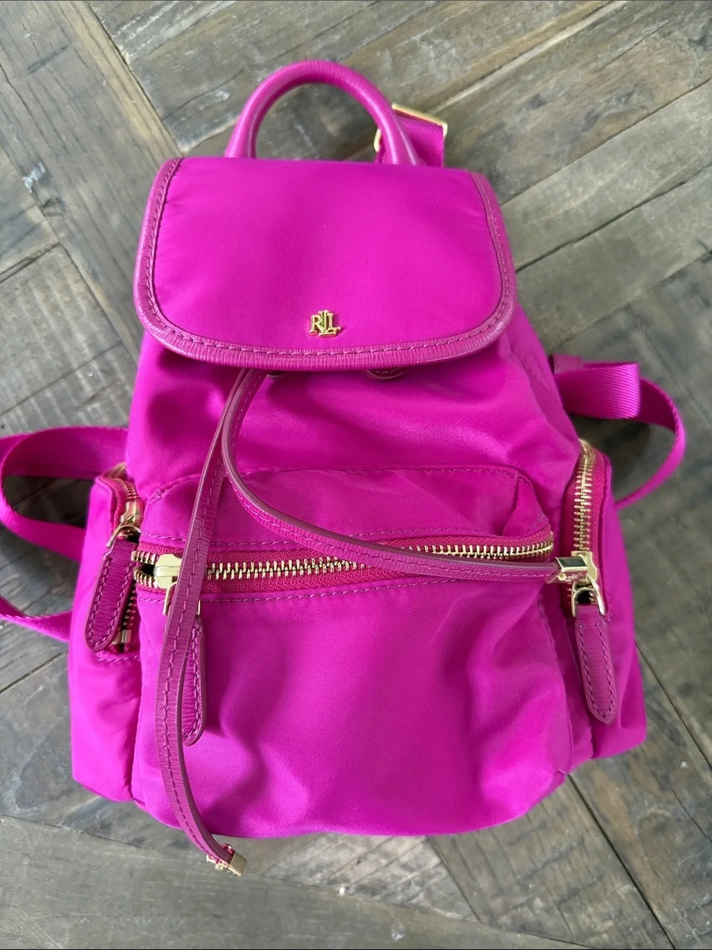 Ralph Lauren Pink Nylon Backpack